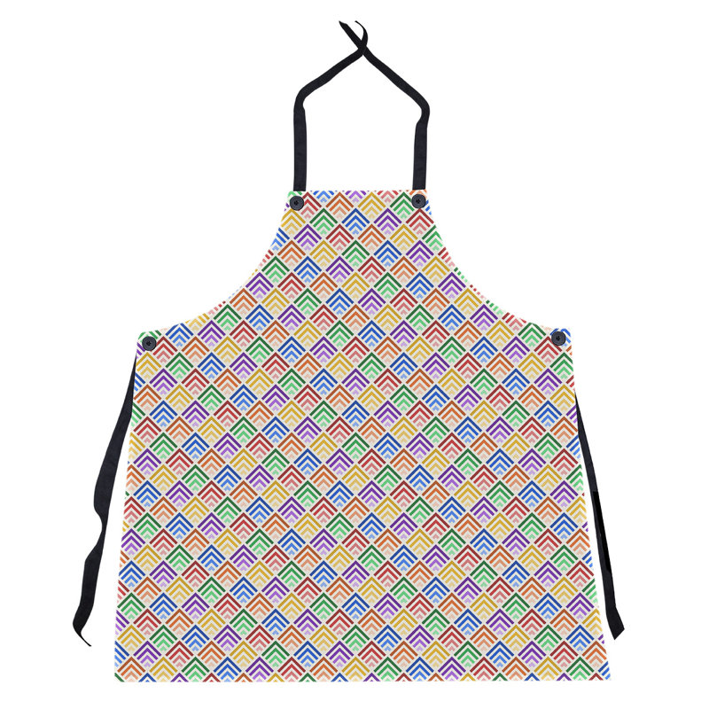 Tablier de motif géométrique classique, Arc-en-ciel