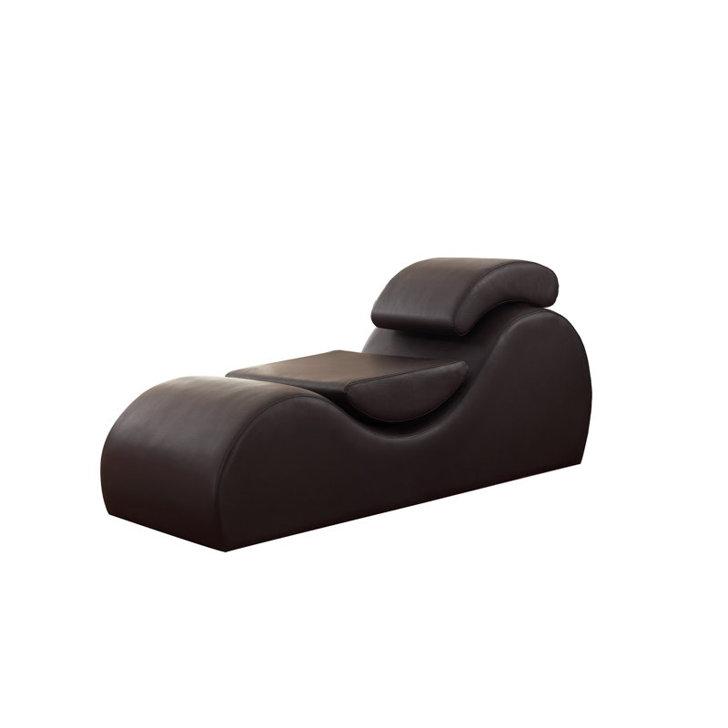 Méridienne Quiroz, Similicuir chocolat