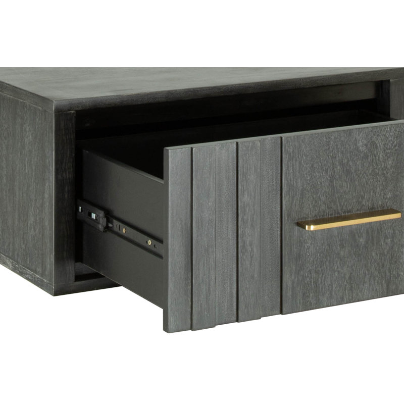 Nantucket Zumbrota Gray Wood Nightstand