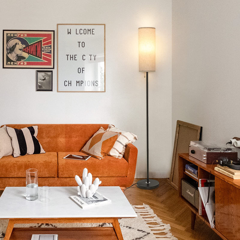 Tuule Traditional Floor Lamp, Linen