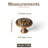 1 1/3" Medieval Retro Style Mushroom Knob-120922507