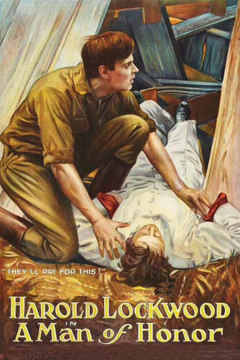 « man of honor »-impression publicitaire, H 36 po x l 24 po x P 1,5 po