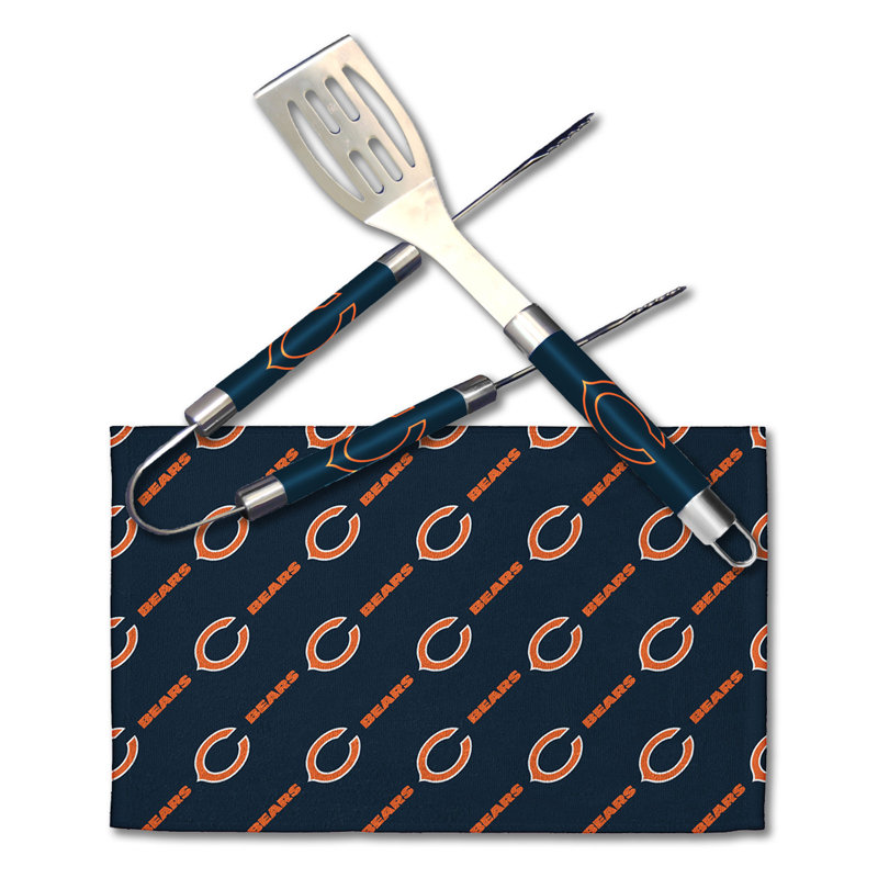 Ensemble d'outils de cuisson en acier inoxydable, Bears de Chicago