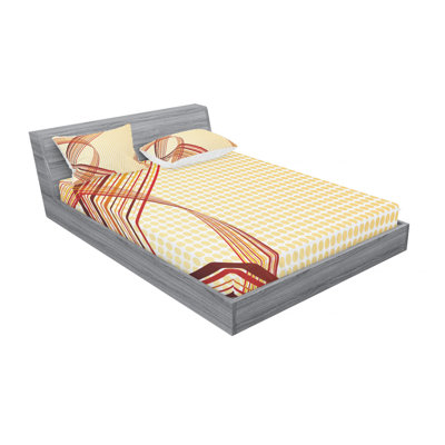 Ensemble de draps en forme de plaque en forme de tourbillon courbé