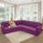 Tissu mauve est en rupture de stock