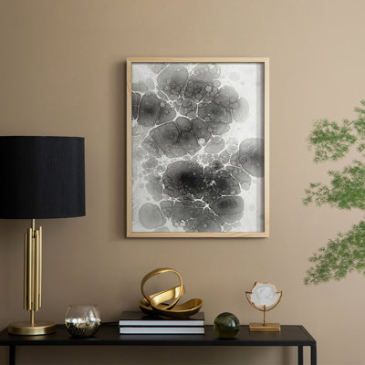 Marbling II Framed Print - Solid Wood
