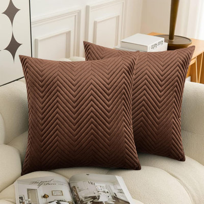 Chevron Square Throw Cushion Pad