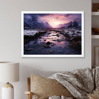 Alaska, crépuscule arctique sur toile