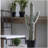 8x5x24.5"H Artificial Saguaro Cactus in Black Pot