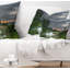 Coussin imprimé paysage orageux