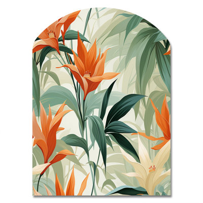 Armine - Floral Asymmetrical Metal Wall Art