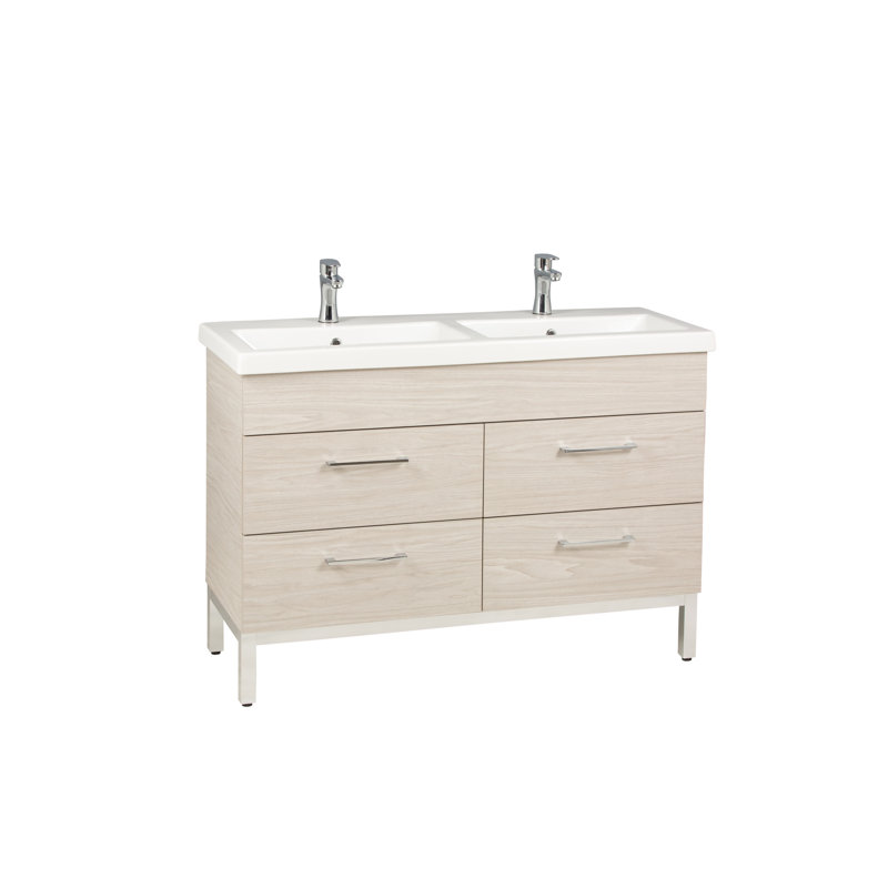 Meuble-lavabo double 47 po Hadreas, Silverado