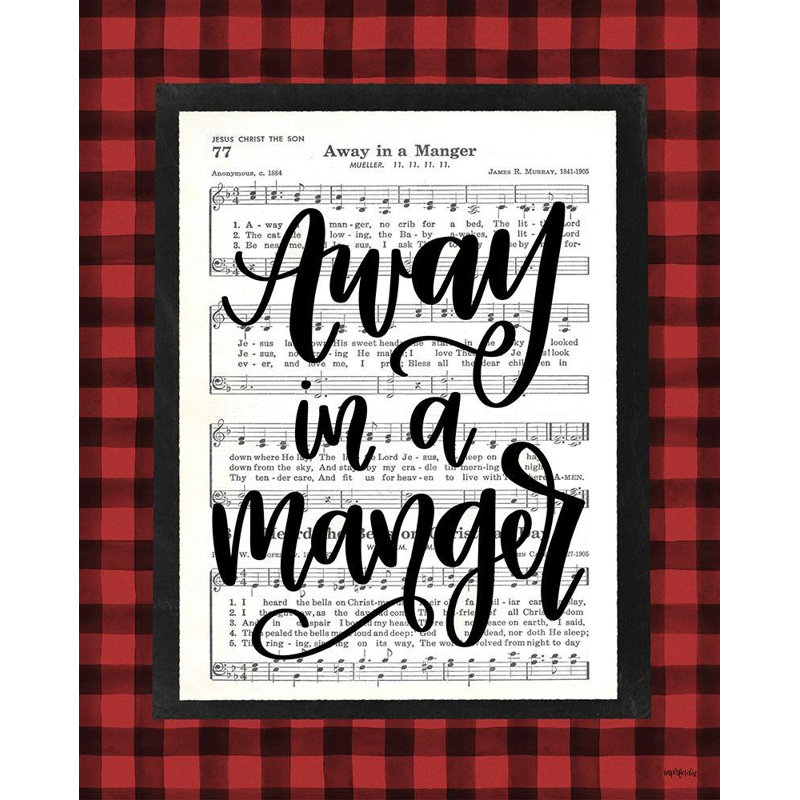 Art sur toile tendue Lark Manor ™, «Perfect in a Manger», H 24 po x l 20 po