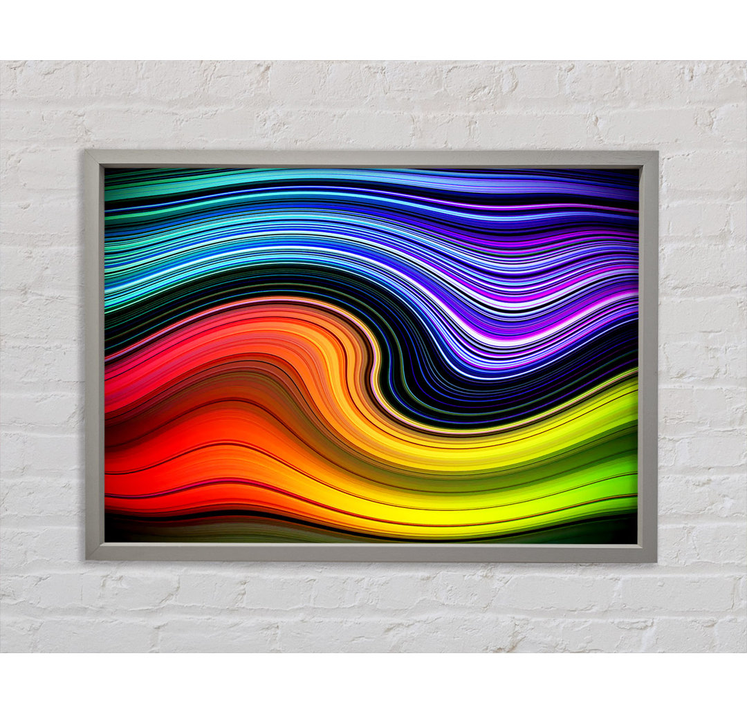 Gerahmtes Leinwandbild Rainbow Flow