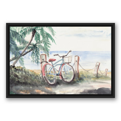Vélo de plage sur toile