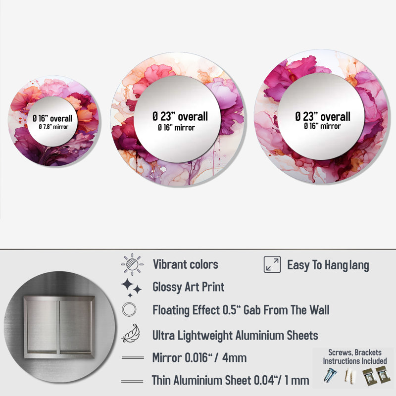 Elladine Round Wall Mirror