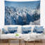 Photographie tapisserie de panorama des alpes françaises-28484255