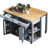 47 Inch Extendable Kitchen Island With Dining Table, Storage, And Power Outlet, Rubber Wood Veneer, Ideal For Small Spaces And Modern Kitchens-16598871