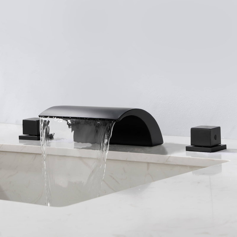 2-handle Bathroom Faucet, Matte Black
