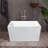 43.3'' x 27.5'' Soaking Acrylic Bathtub