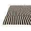 Tapis noir et blanc Ousley