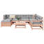 8 Piece Garden Sofa Set Solid Wood Douglas Fir