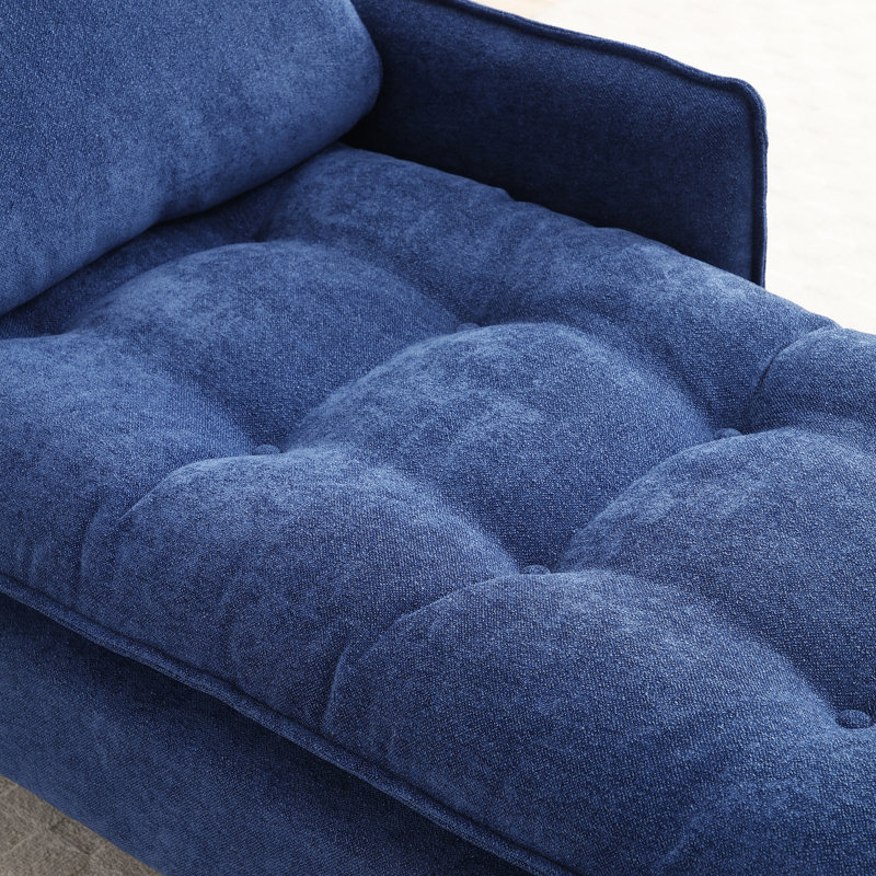 Chaise longue 55 po d'intérieur, Bleu