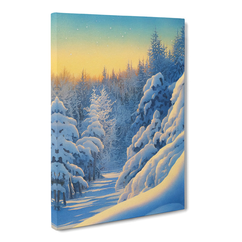 CAN-V0523-2799X Winter Forest Vol.2 1 Piece Wrapped Canvas Wall Art, 60cm H x 40cm W x 3cm D