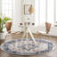 Antwian Traditional Boho Dark Blue Area Rug-875494908