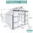 8x10ft Aluminum Greenhouse With Long-lasting Performance, Black Heat-insulating Panels,-118112038
