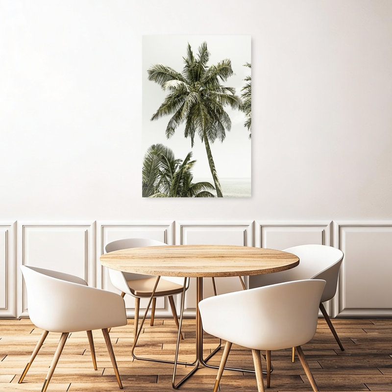 Impression sur toile de palmier tropical, H 48 po x l 32 po