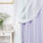 Fortuna Brockham Solid Tulle Overlay Room Darkening Grommet Curtain Panels-1636279550-1636324683