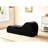 Comfortable Chaise Lounge, Ergonomic Curve, High Foam Core, Removable Washable Cover, Black Relax Design, Detachable Cover For Long-Term Comfort-1446238184