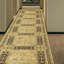 Chemin de table beige noué à la main de haute qualité