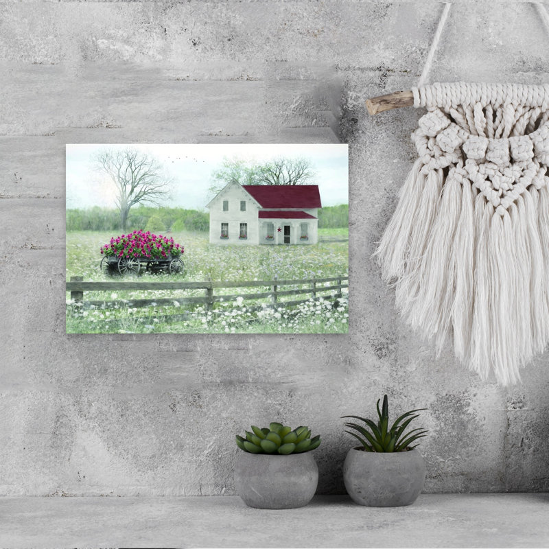 «The Wagon's Gift», impression d'art fantaisiste moderne, paysage de cheval, H 12 po x l 18 po
