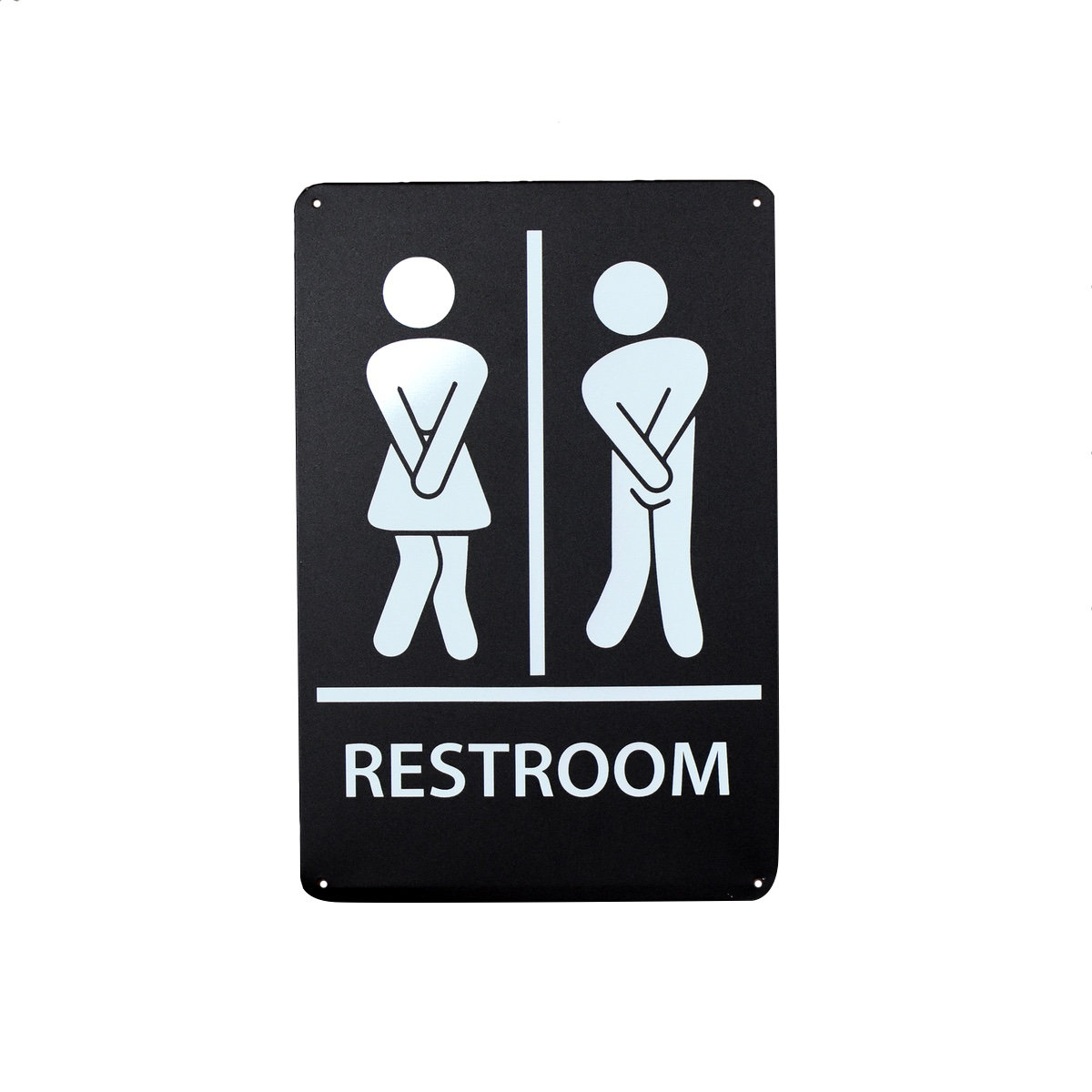 Stick Figure Funny Bathroom Sign Mens Ladies Commercial Bar Restroom Wall Decor