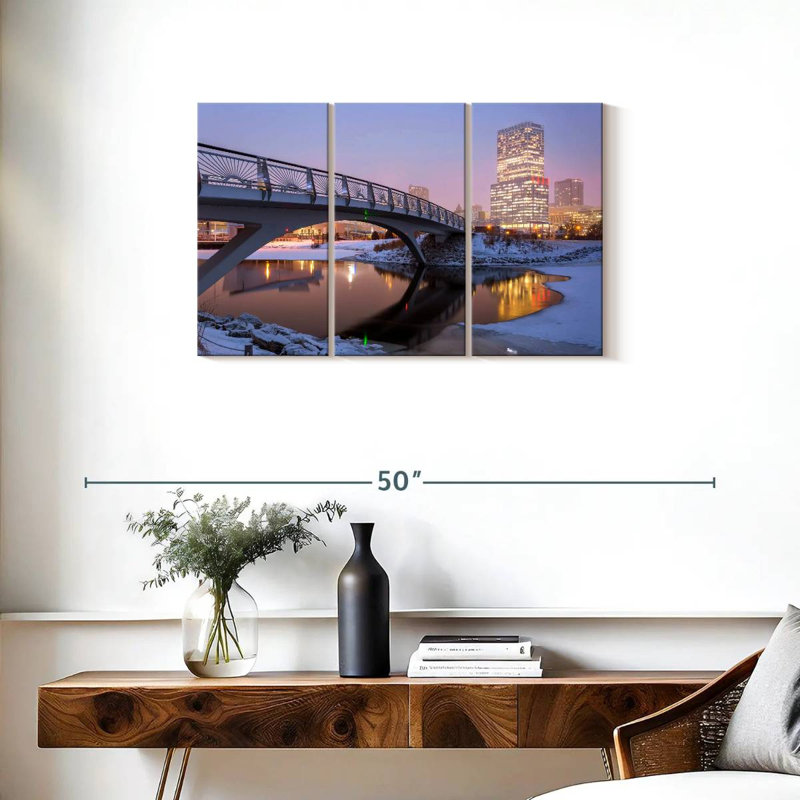 Syd Milwaukee Winter Reflections, 20" H x 33" W
