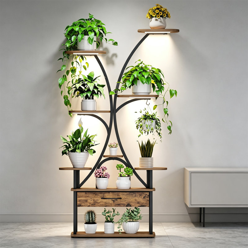 Plant Stand, Rustic Brown