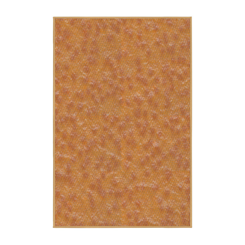 Orange Tapis décoratif, Rectangle 5 pi x 7 pi