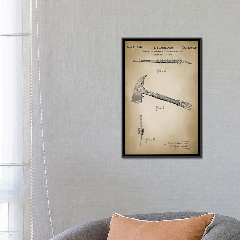 « pompier ix », impression sur toile, H 26 po x l 18 po x P 1,5 po, Toile tendue, Pas de tapis