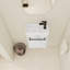 Meuble-lavabo flottant mural avec lavabo en céramique et porte d'armoire à fermeture en douceur