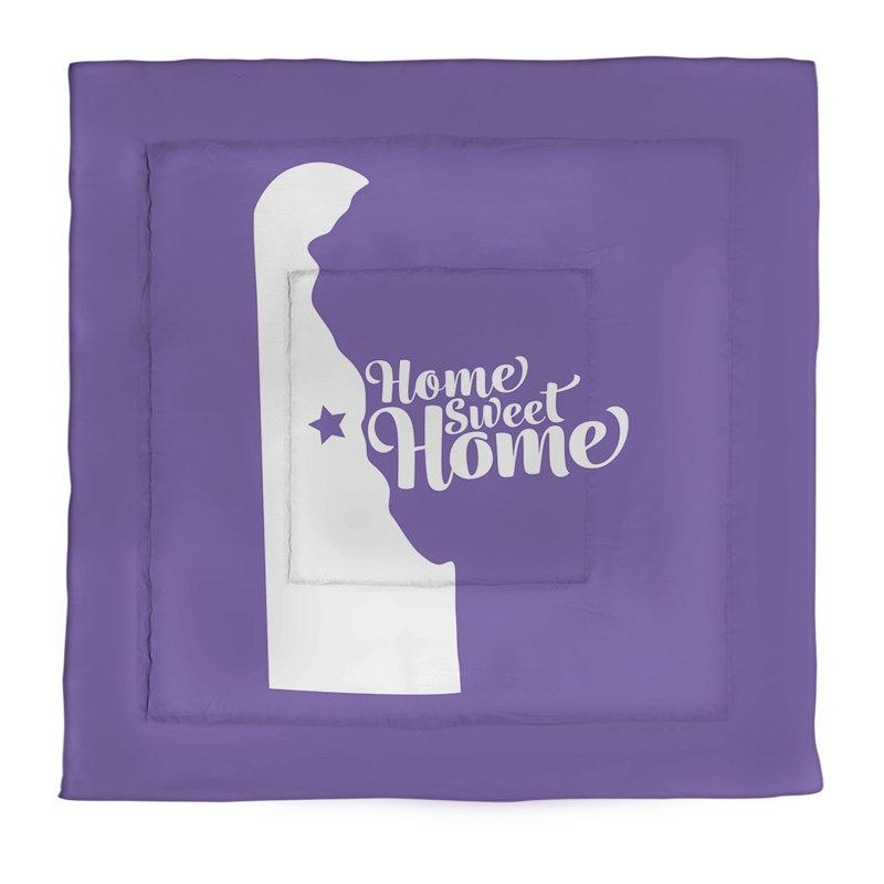 Dover Modern & Contemporary Polyester Percale Comforter, Queen Comforter, Purple