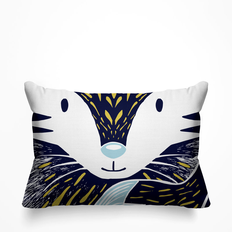 Reversible Throw Pillow, Navy