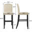 Tabouret de bar en tissu massif à dossier bas H 29,38 po Knutson-329839045-395260215