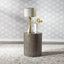 Table de bout Bettee Drum avec rangement - Gris-2085749444