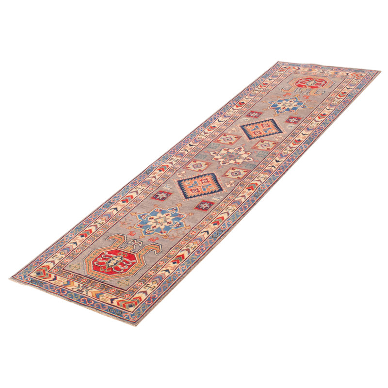 Tapis de couloir unique en laine noué à la main 2 pi 9 po x 9 pi 6 po nouvel âge Brenndon