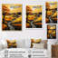 «Gopsbirth Orange Farm Autumn Landscape II», reproduction d'art sur toile-1008785331-1008785341
