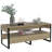 Carrick Frame Coffee Table with Storage and Metal Legs