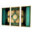 Toile avec cadre flottant or