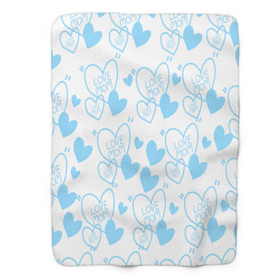 Blue Mom - 1 Piece Premium Sherpa Blanket